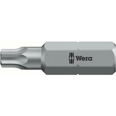 Bit 1/4" For recessed TORX® screws With drill hole, 25 mm tough, Wera type 645B